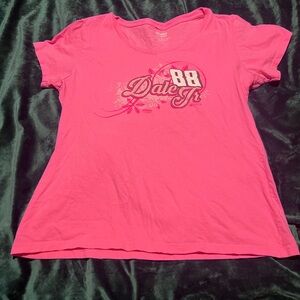 Nascar Bright Pink Dale Jr. Short Sleeve Tee